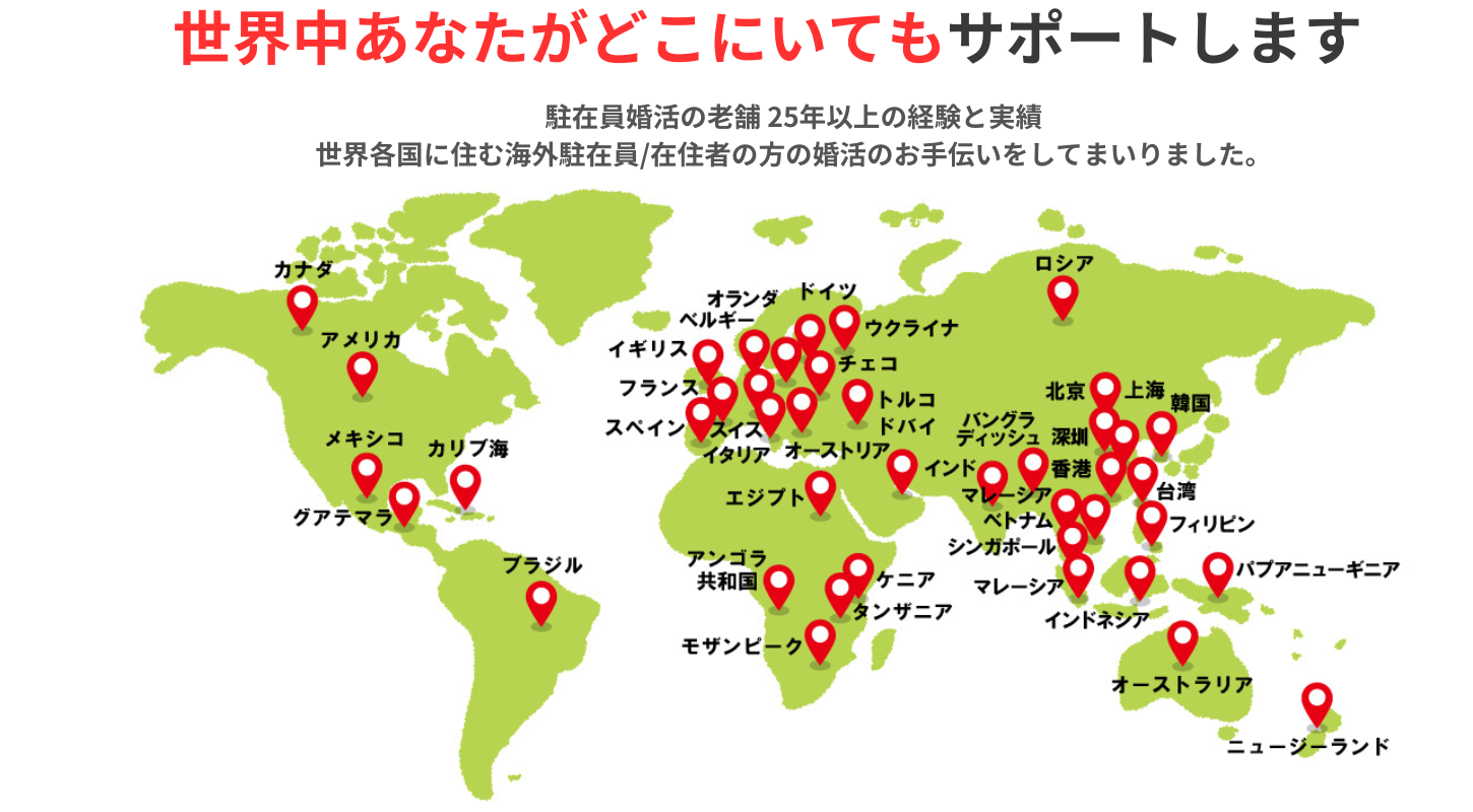 あなたがどこにいてもお世話します